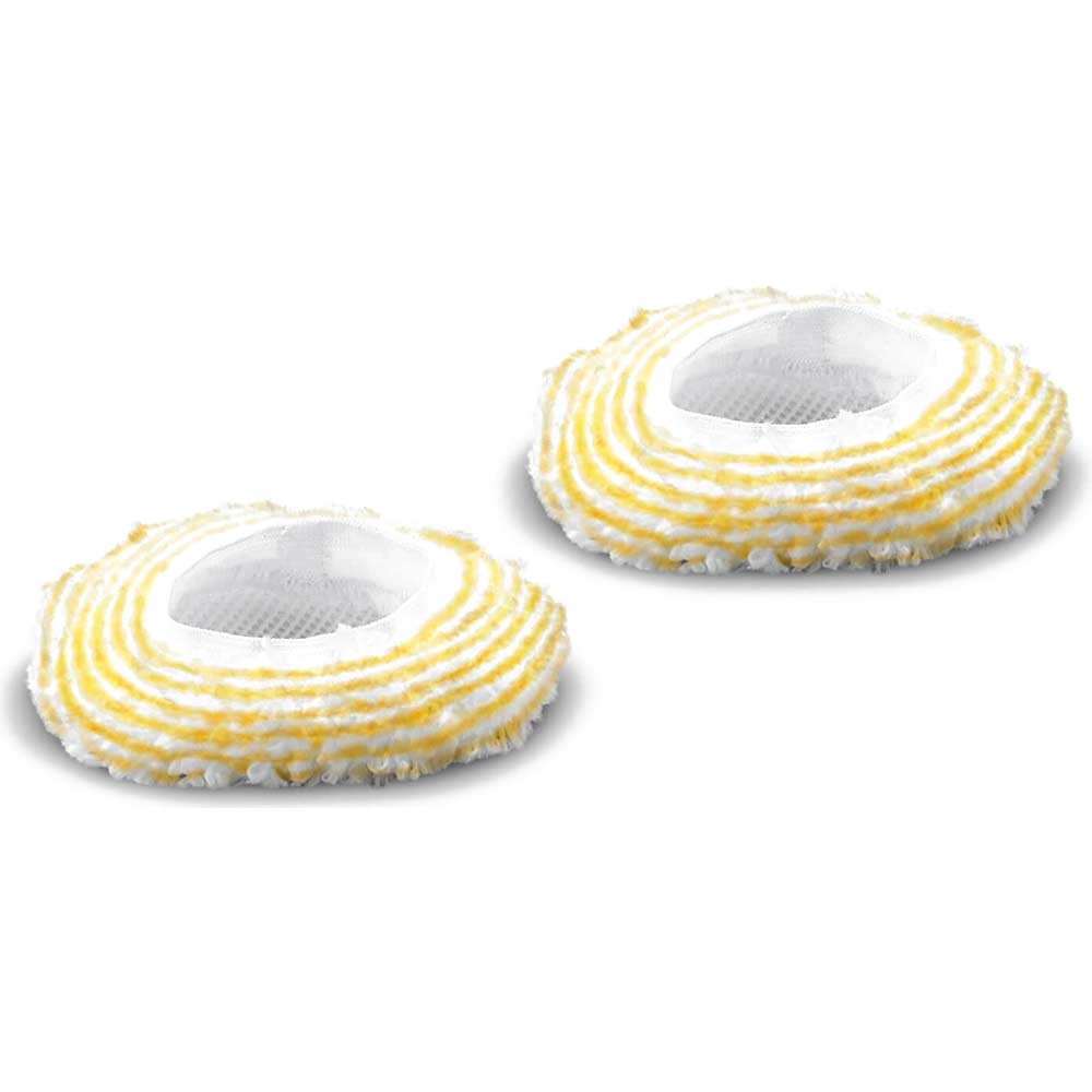 Karcher 2 Piece Big Round Brush Cover Set for SC EasyFix Steam Cleaners