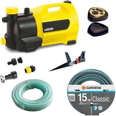 Karcher GP 50 MC Surface Water Pump with Garden Hose and Pulsating Sprinkler Kit Karcher GP 50 MC Surface Water Pump with Garden Hose and Pulsating Sprinkler Kit