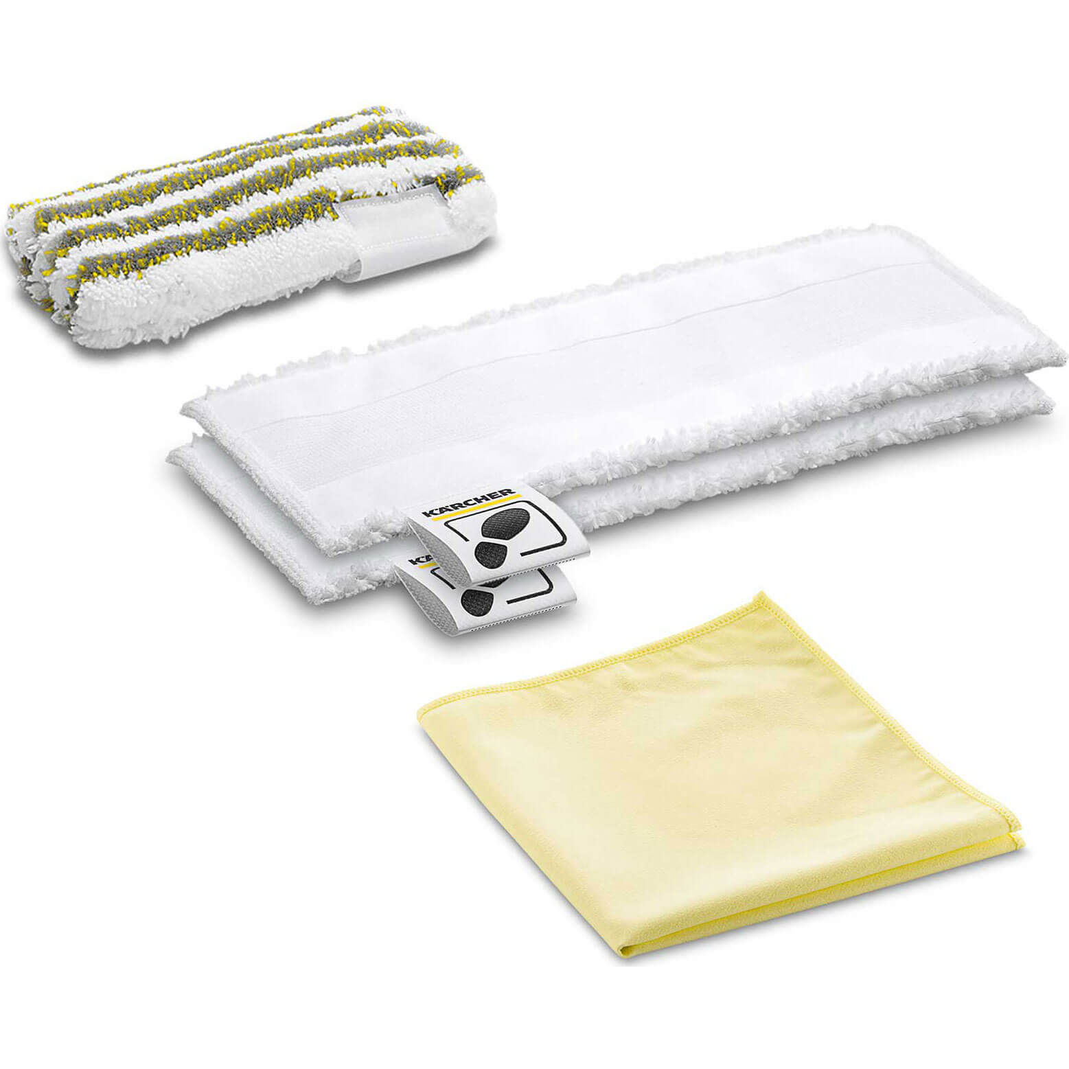 Image of Karcher Floor Tool Bathroom Microfibre Cloth Set for SC EASYFIX Steam Cleaners