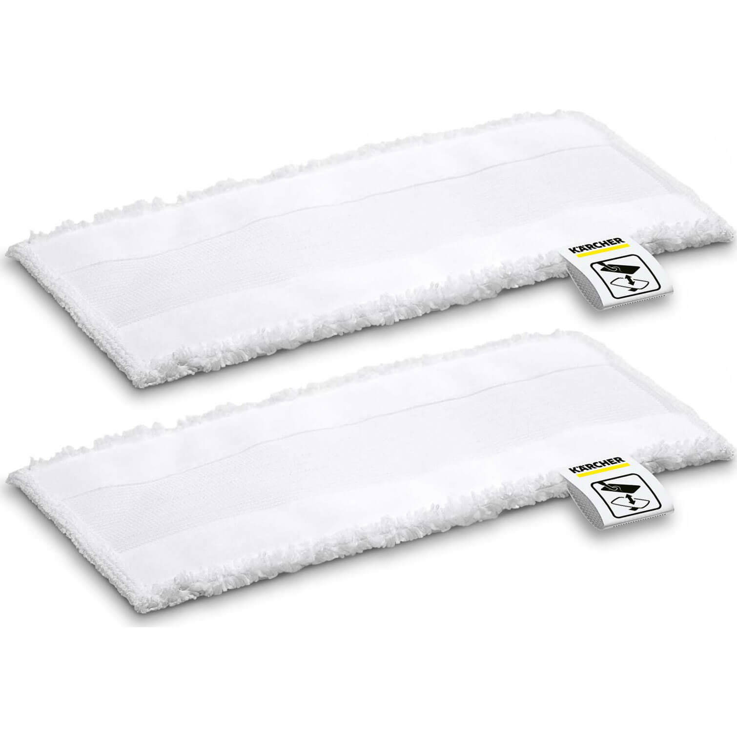 Image of Karcher Small Floor Tool Microfibre Cloth for SC EASYFIX Steam Cleaners Pack of 2