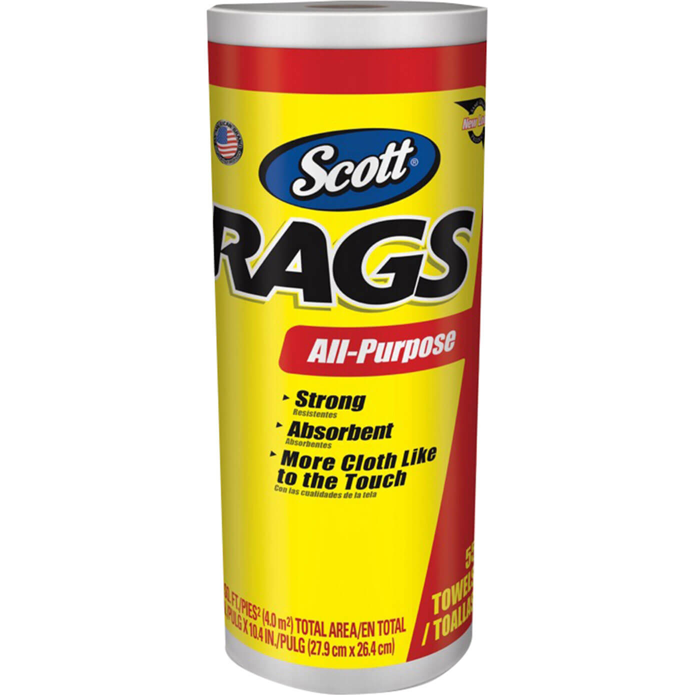 Image of Scott Strong Absorbent Rags On A Roll
