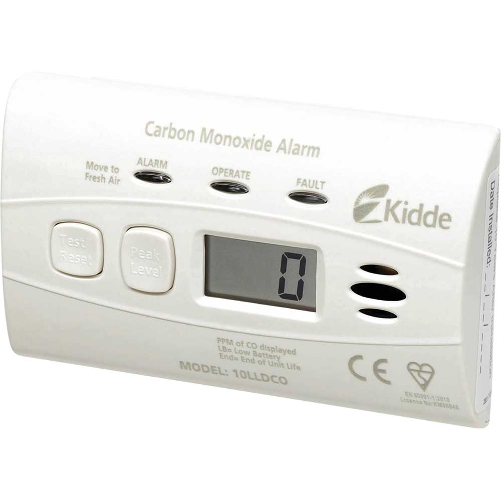 Kidde 10 Year Digital Carbon Monoxide Alarm Sealed Battery