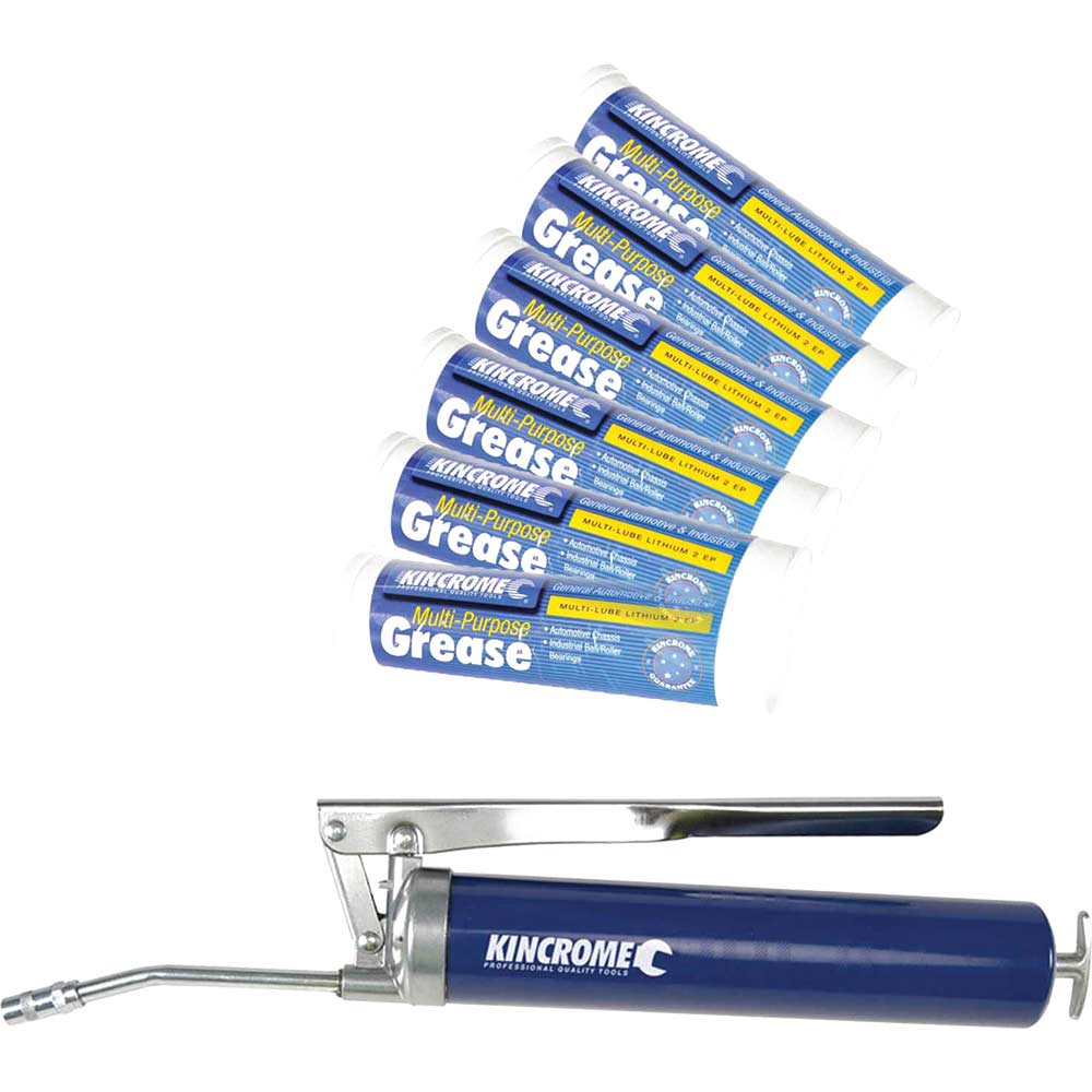 Image of Kincrome Grease Gun and 6 Tubes General Purpose Grease