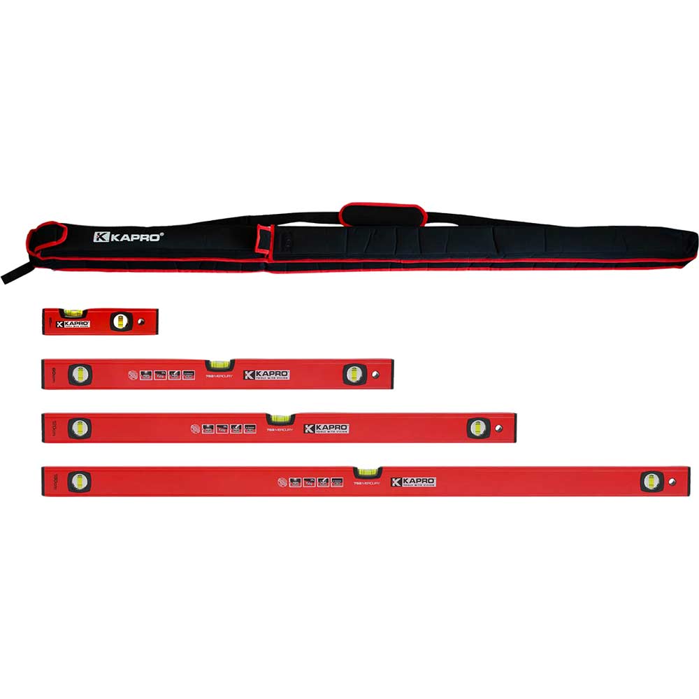 Photos - Other for Construction Kapro Mercury 4 Piece Spirit Level Set and Bag K752SETX4 