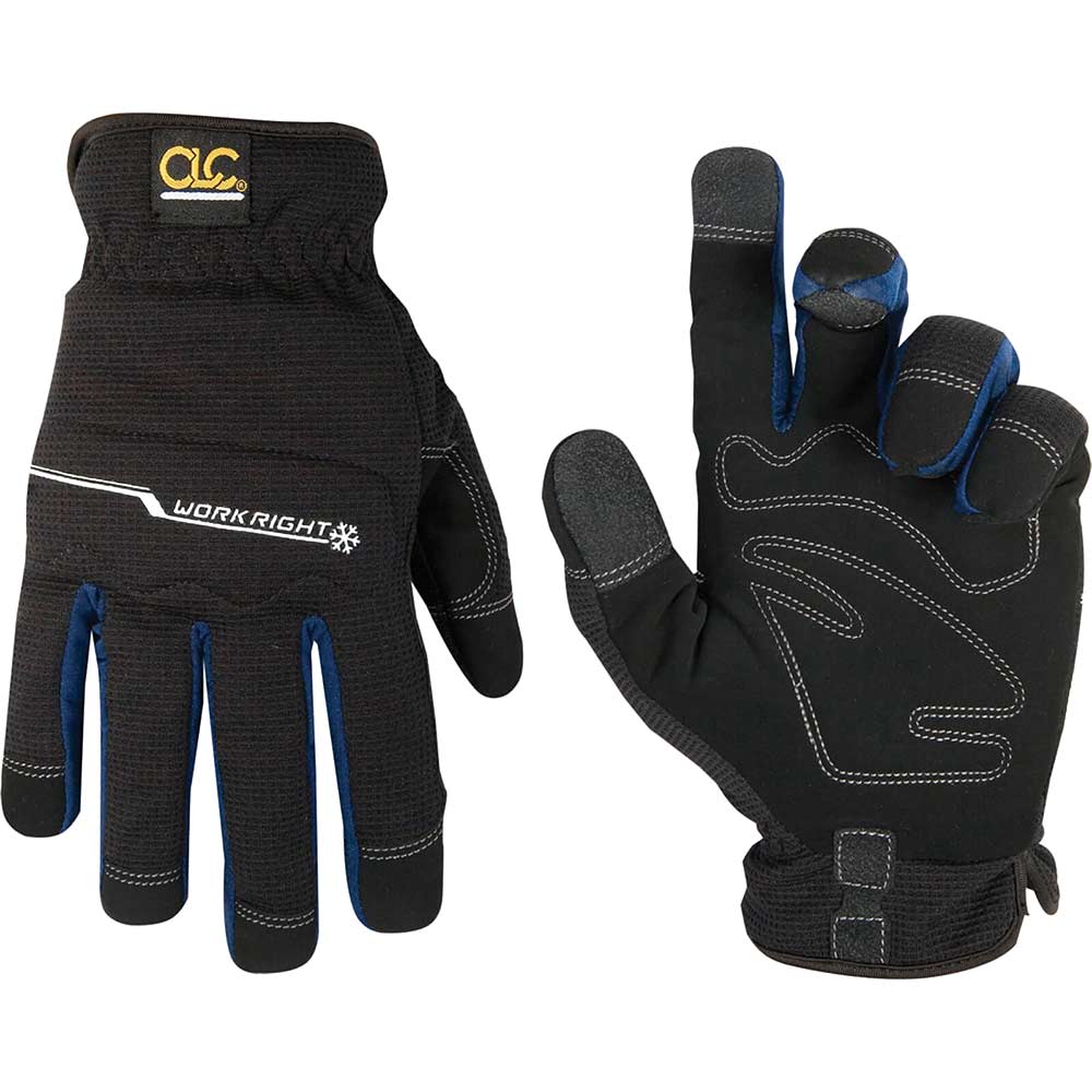 Image of Kunys Flex Grip Workright Lined Winter Gloves Black L