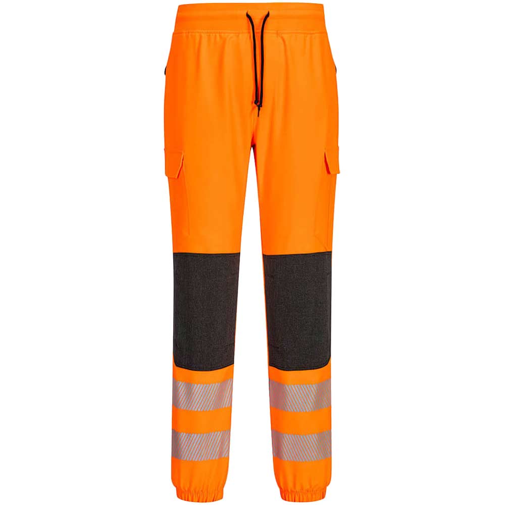 Portwest KX3 Flexi Class 2 Hi Vis Joggers Orange / Black XL 31