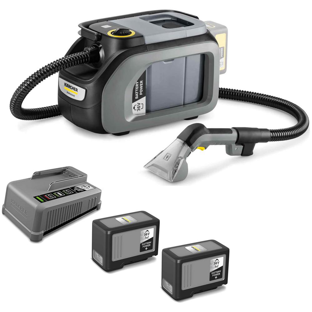 Karcher PUZZI 2/1 BP Professional 36v Cordless Spray Extraction Spot Cleaner 2 x 7.5ah Li-ion Charger