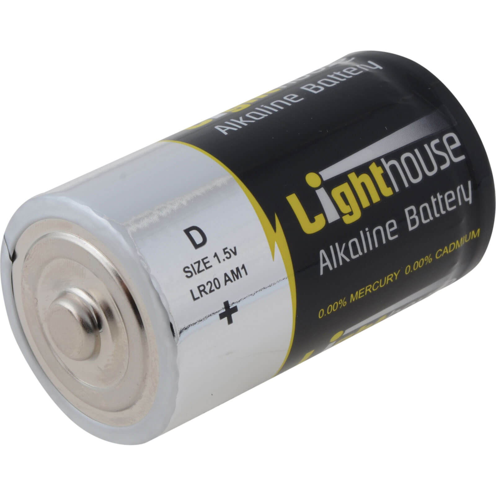 Image of Lighthouse LR20 Extra Long Life D Alkaline Batteries Pack of 2