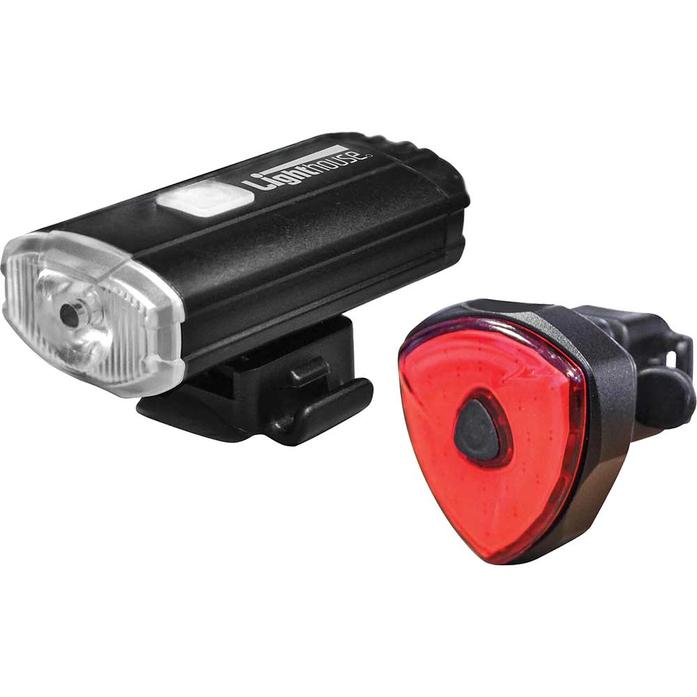 Image of Lighthouse Elite LED Rechargeable Bike Light Set