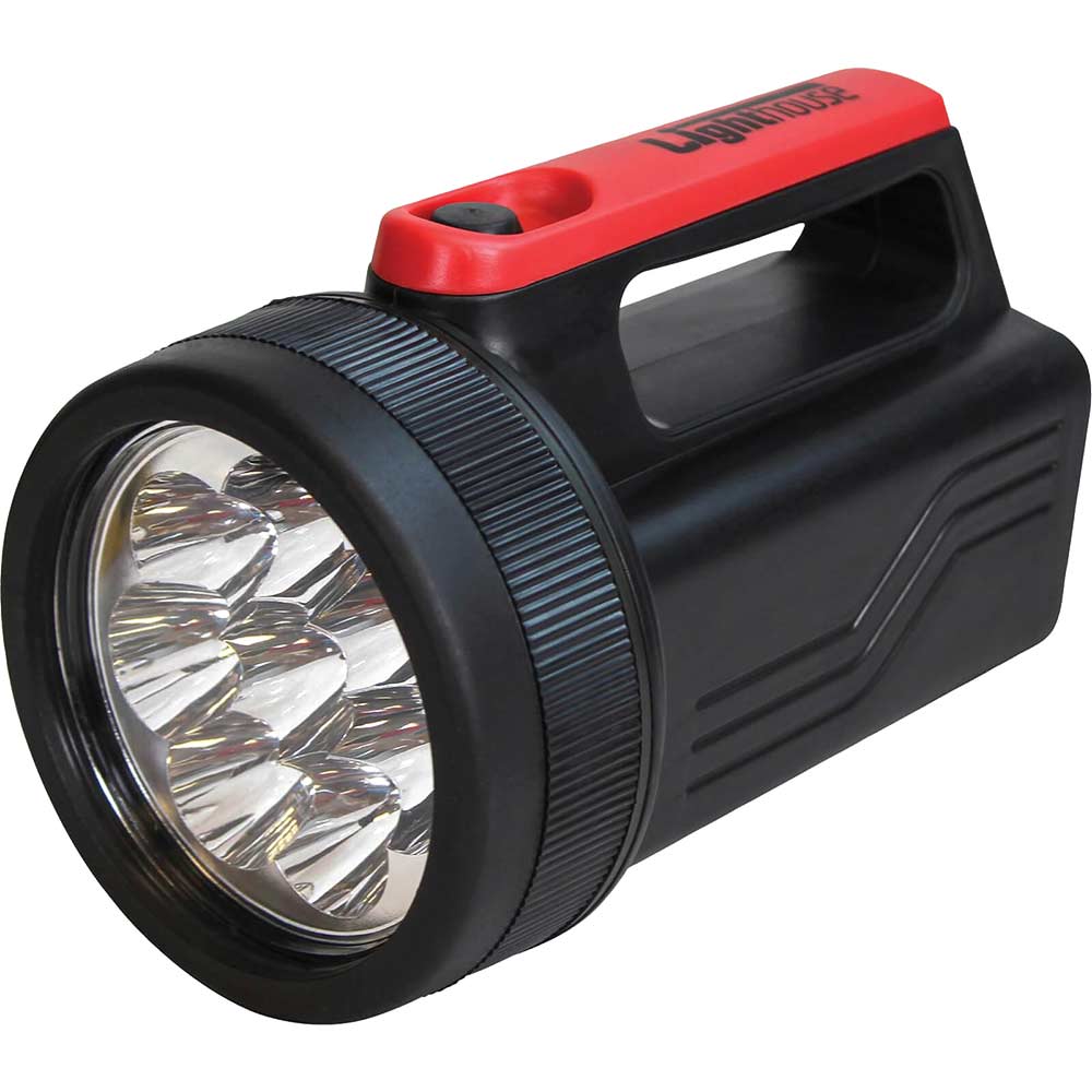 Lighthouse High Performance 8 LED 6V Torch Black
