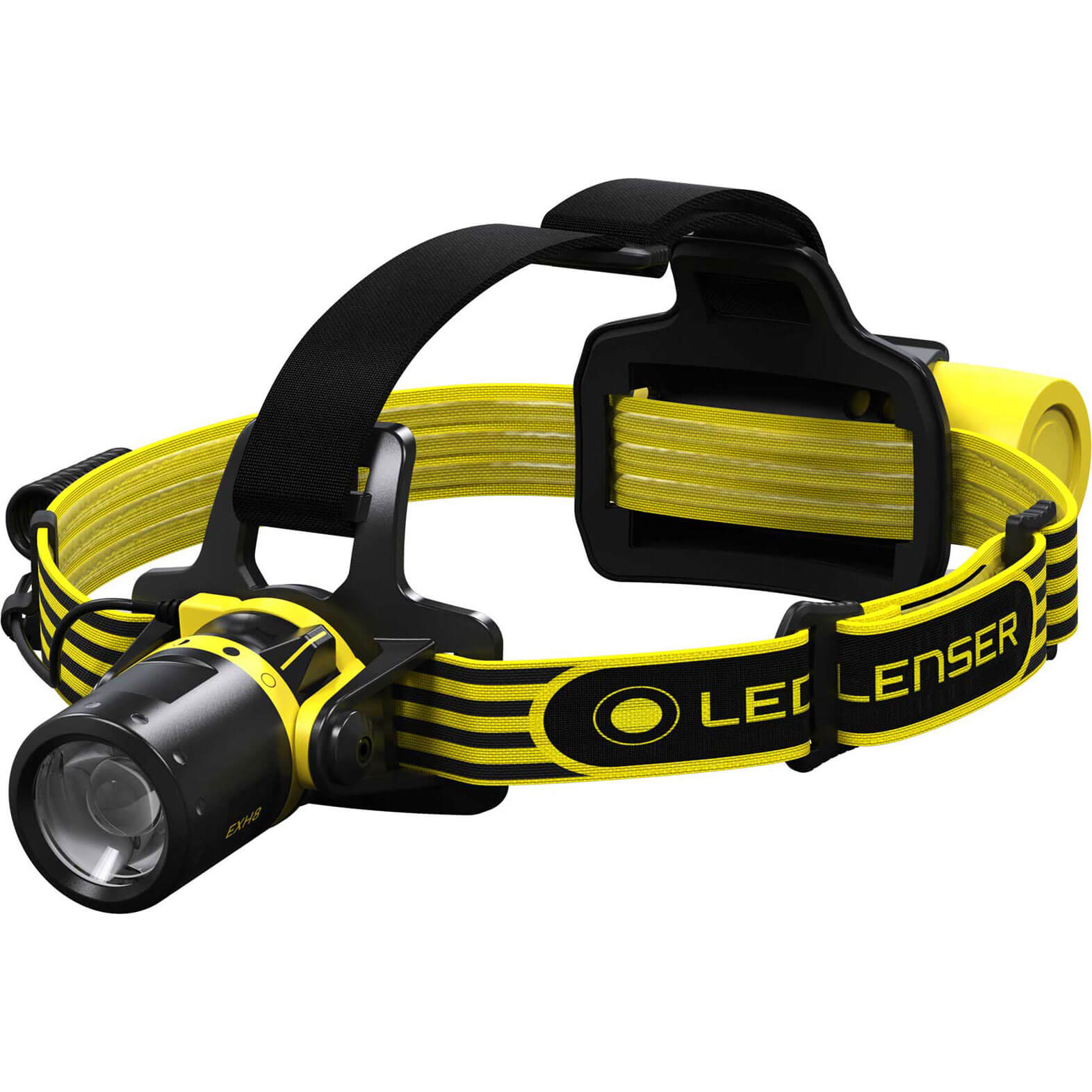 Image of LED Lenser EXH8 ATEX and IECEx LED Head Torch Black & Yellow