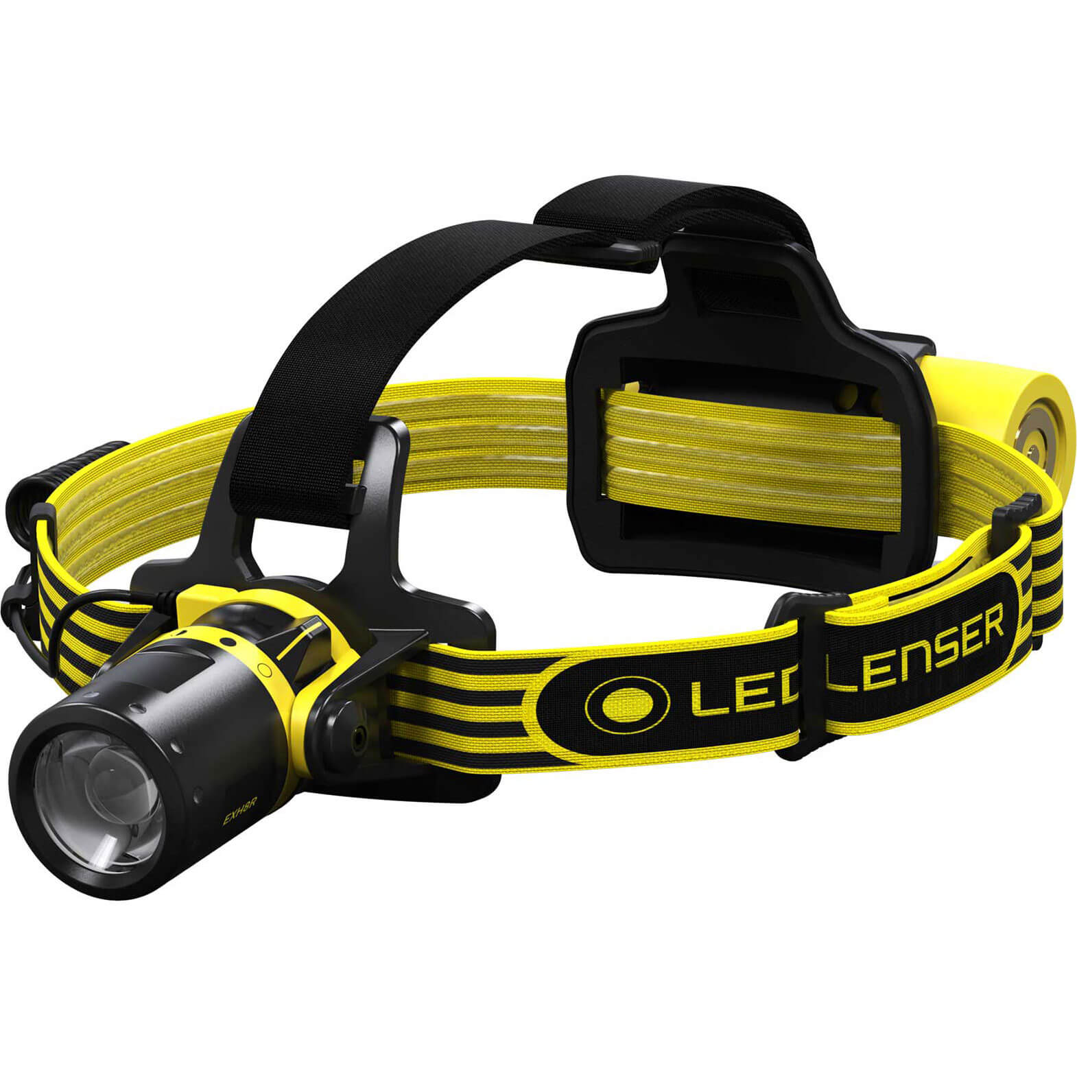 Image of LED Lenser EXH8R Rechargeable ATEX and IECEx LED Head Torch Black & Yellow