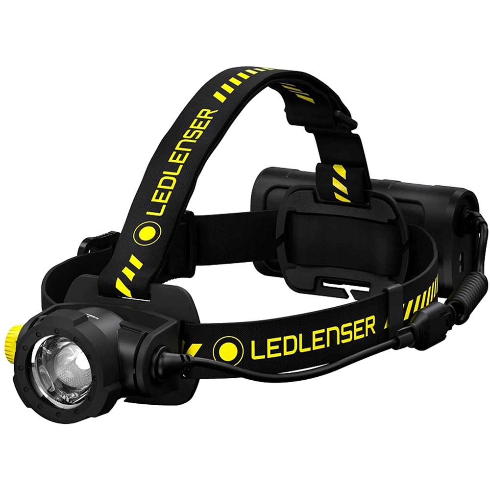 Image of LED Lenser H15R WORK Rechargeable LED Head Torch Black & Yellow