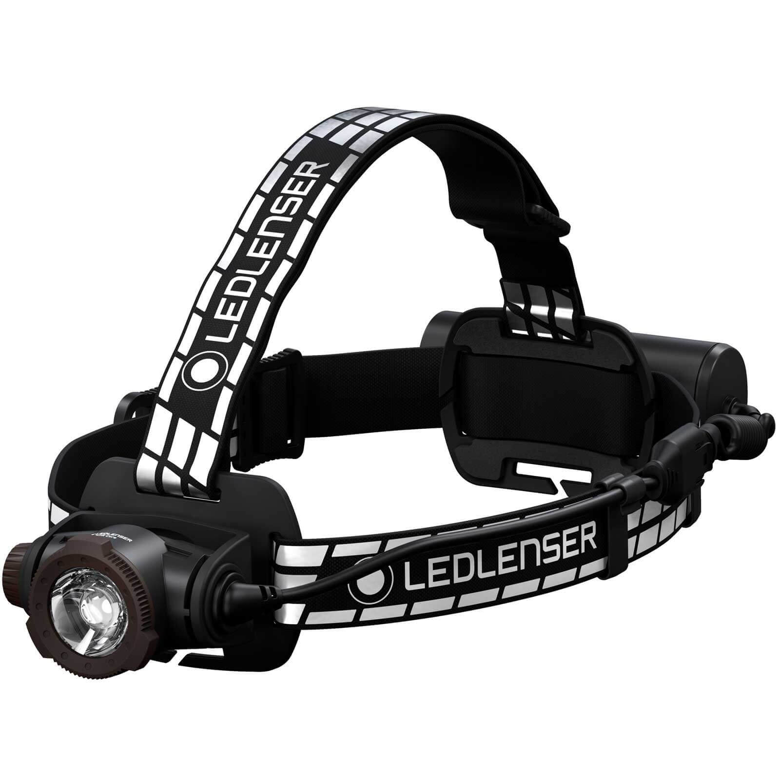 Image of LED Lenser H7R Signature Rechargeable LED Head Torch Black / White