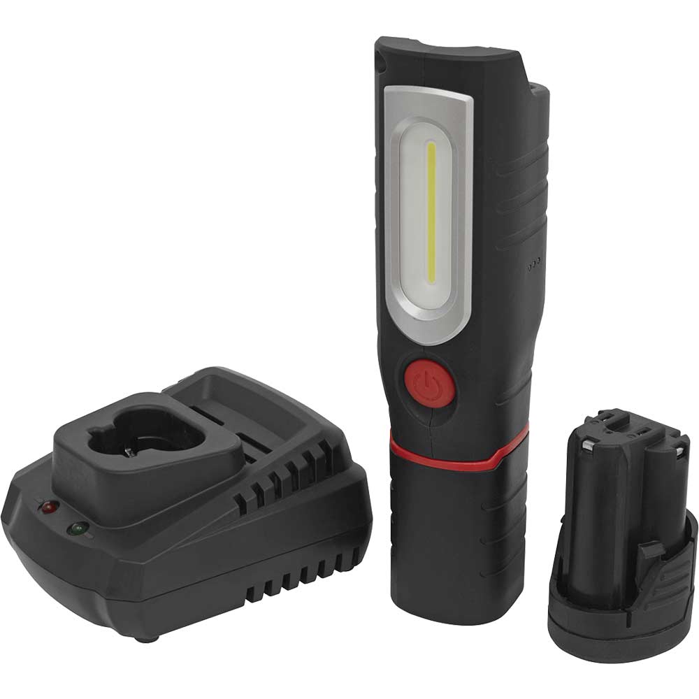 Sealey LED36012V 12v Cordless LED Inspection Light 1 x 1.5ah Li-ion Battery Charger No Case