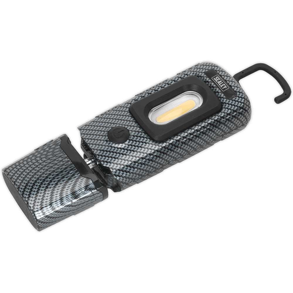 Sealey Rechargeable LED 2W Inspection Lamp Carbon Fibre in UK Specification