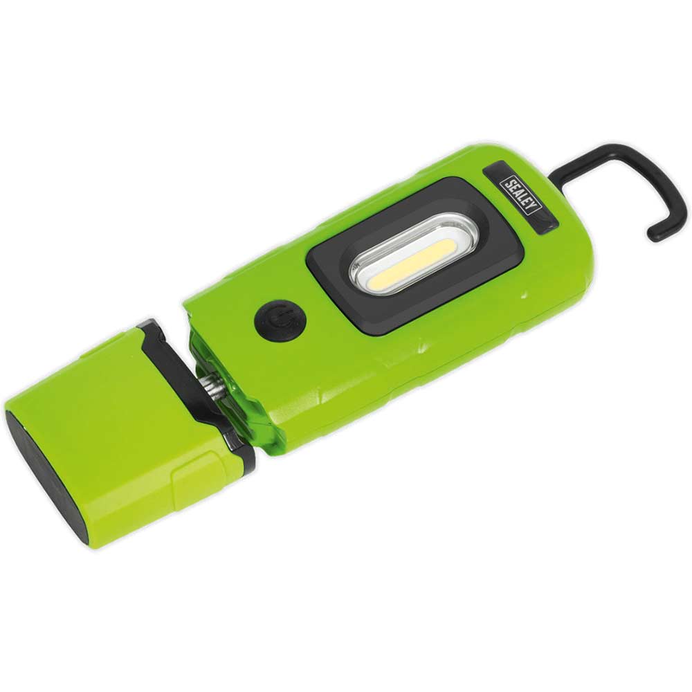 Sealey Rechargeable 360�� Inspection Lamp 2W Cob + 1W Led Li-ion Green in UK Specifica