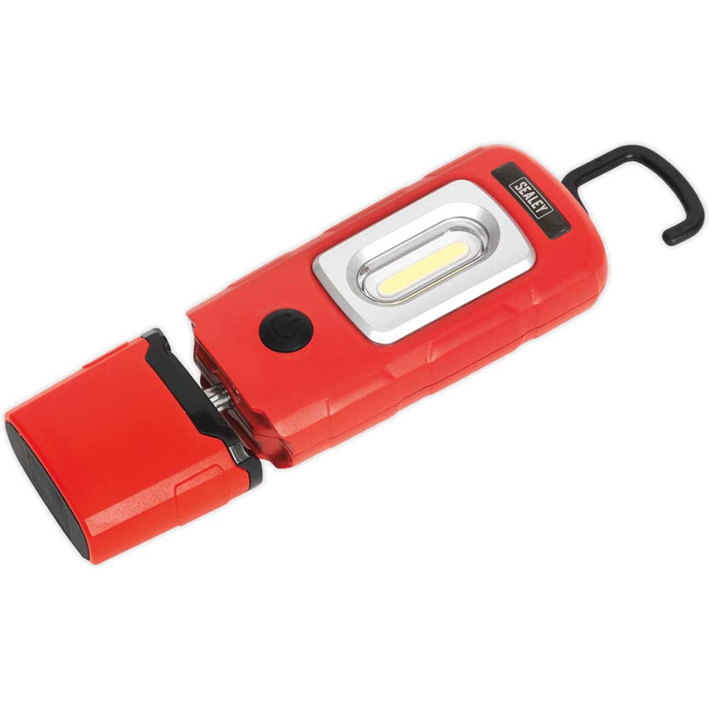 Sealey Rechargeable 360�� Inspection Lamp 2W Cob + 1W Led Li-ion Red in UK Specifica