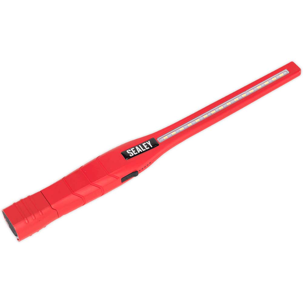 Sealey Rechargeable LED Slim Inspection Lamp Red in UK Specification