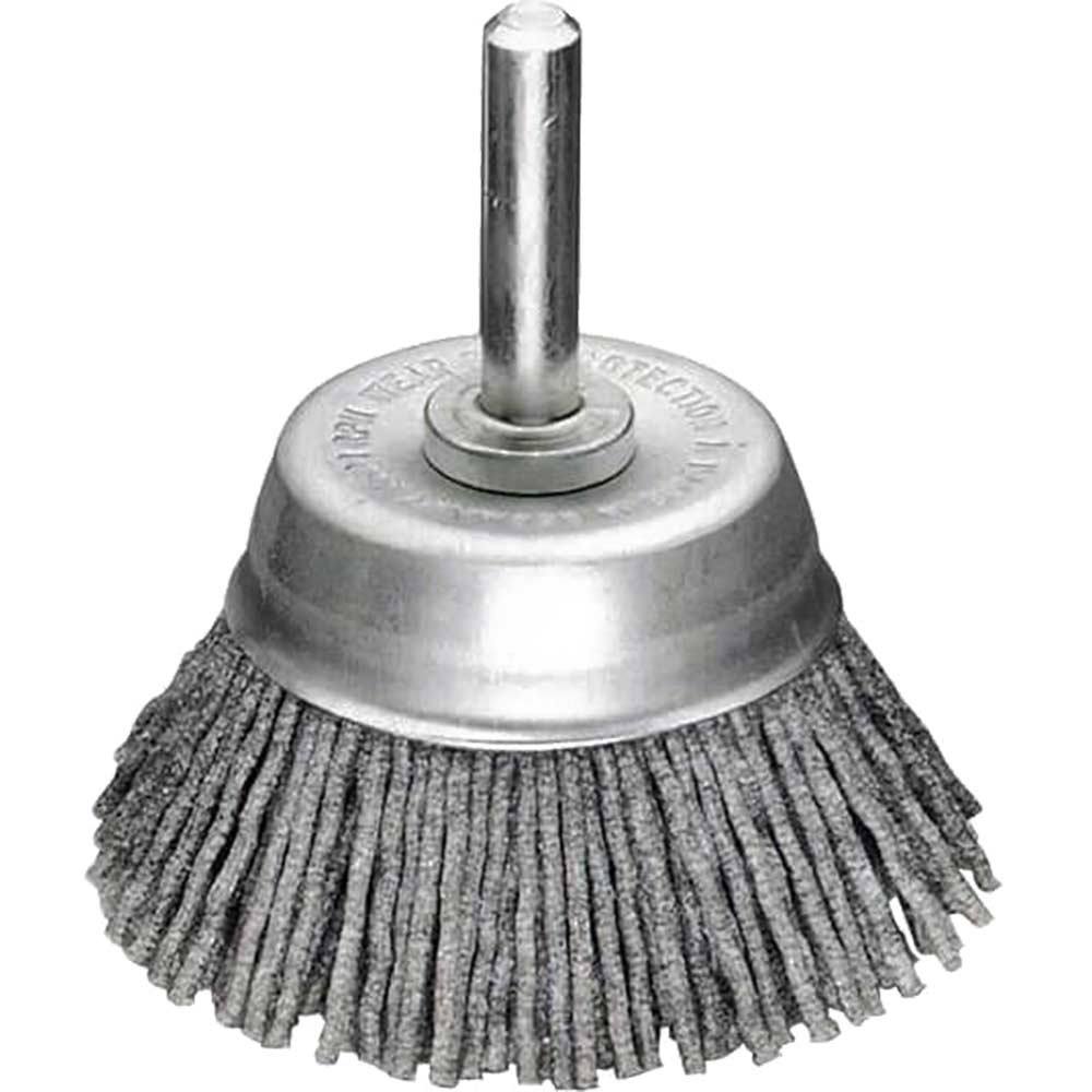 Lessmann Nylon Wire DIY Cup Brush 50mm 6mm Shank