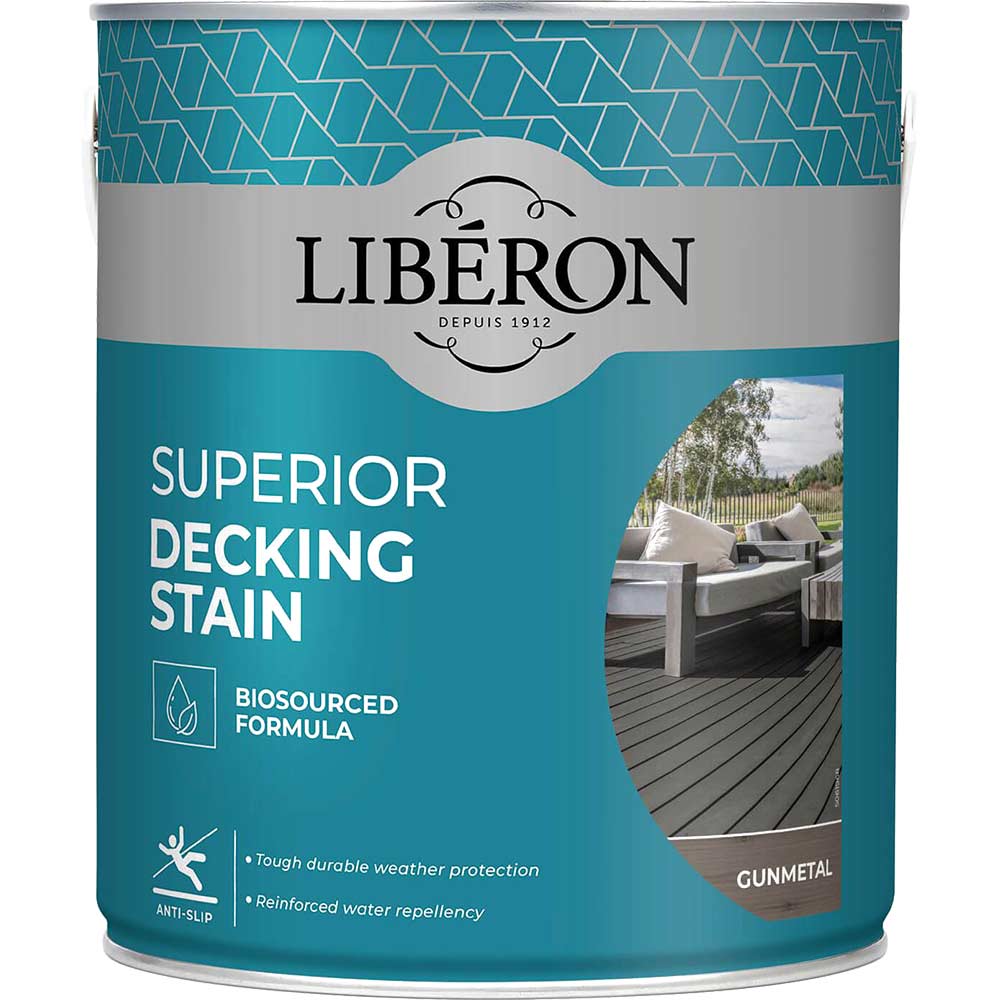 Liberon Superior Decking Stain Gun Metal 2.5l