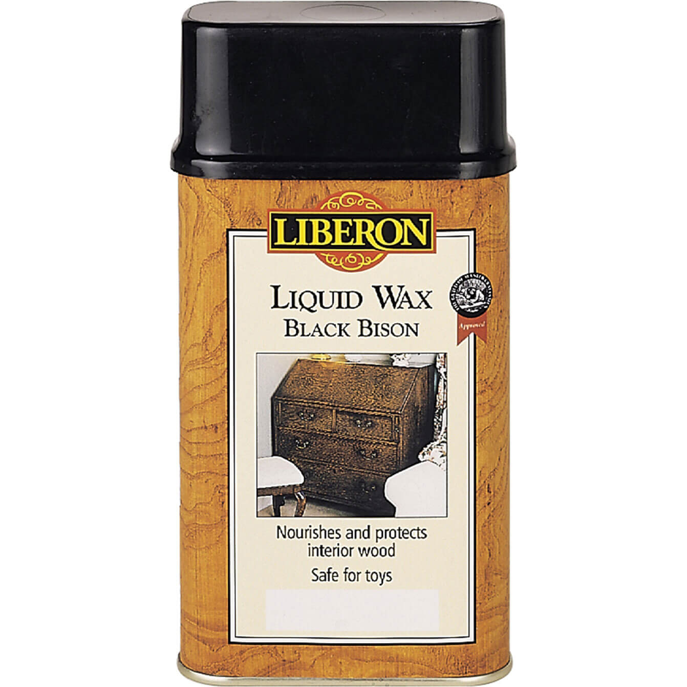 Image of Liberon Black Bison Liquid Wax Dark Oak 500ml