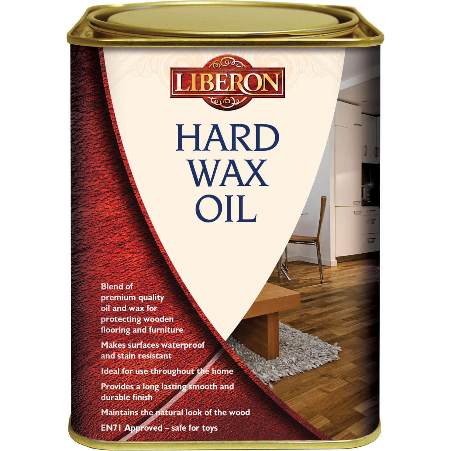 Image of Liberon Hard Wax Oil 1l Clear Satin