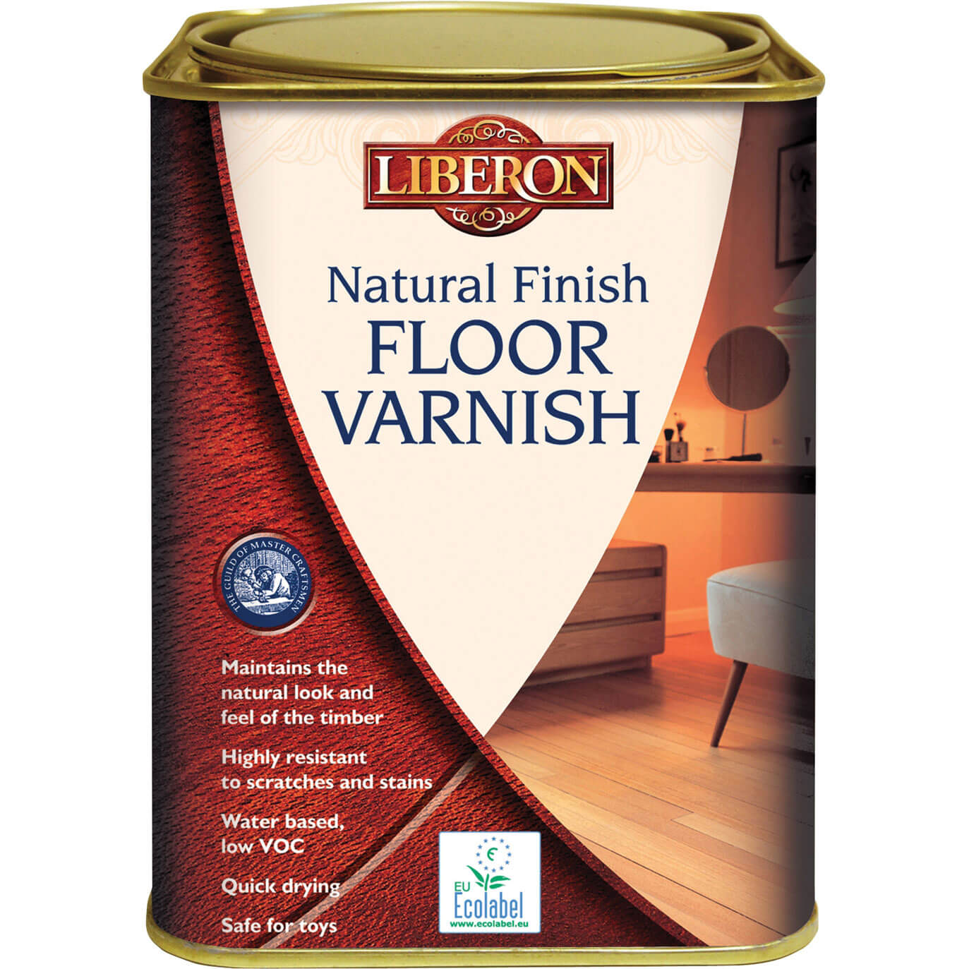 Image of Liberon Natural Finish Floor Varnish 1l Clear Satin