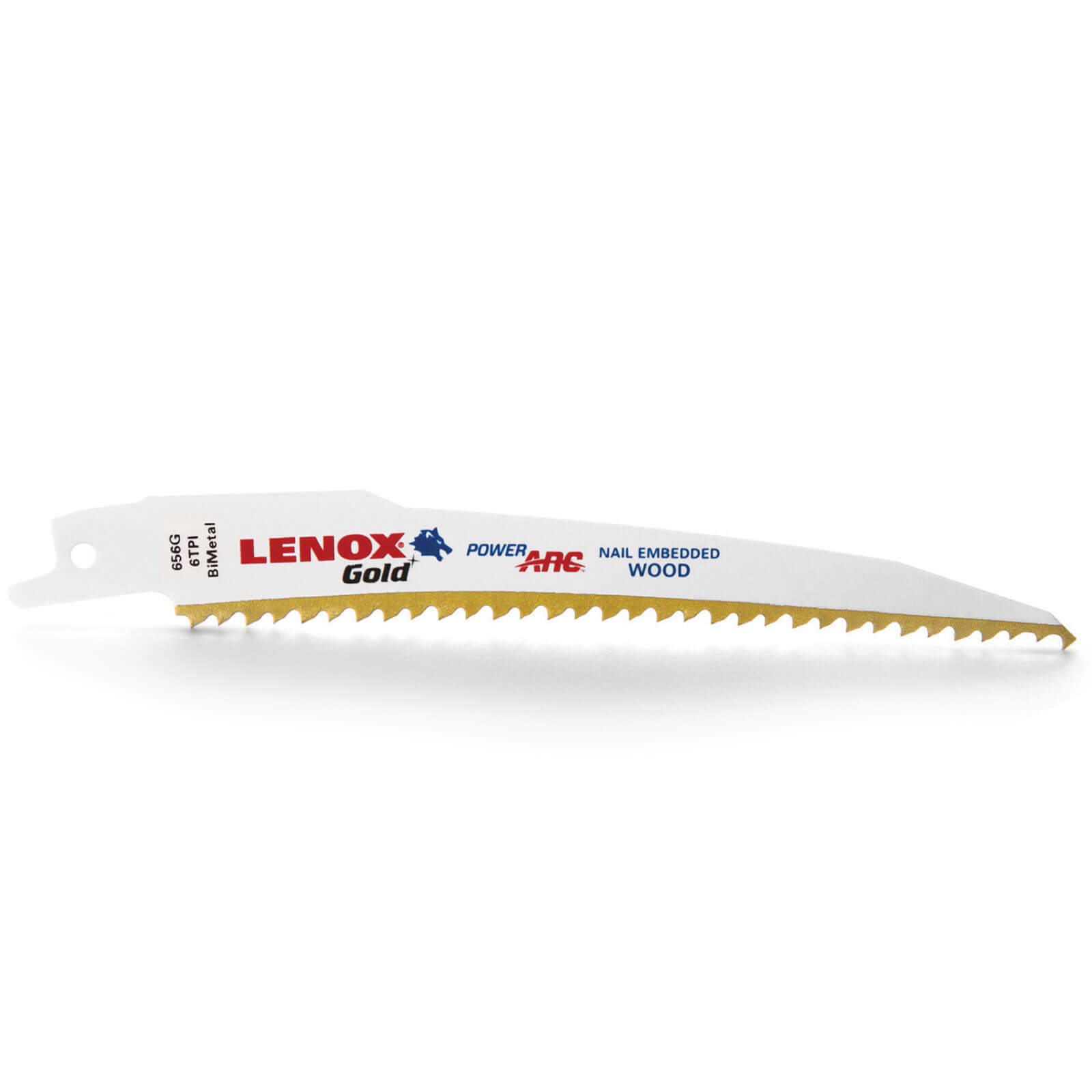 Image of Lenox Gold 6TPI Nail Embedded Wood Cutting Reciprocating Sabre Saw Blades 152mm Pack of 5