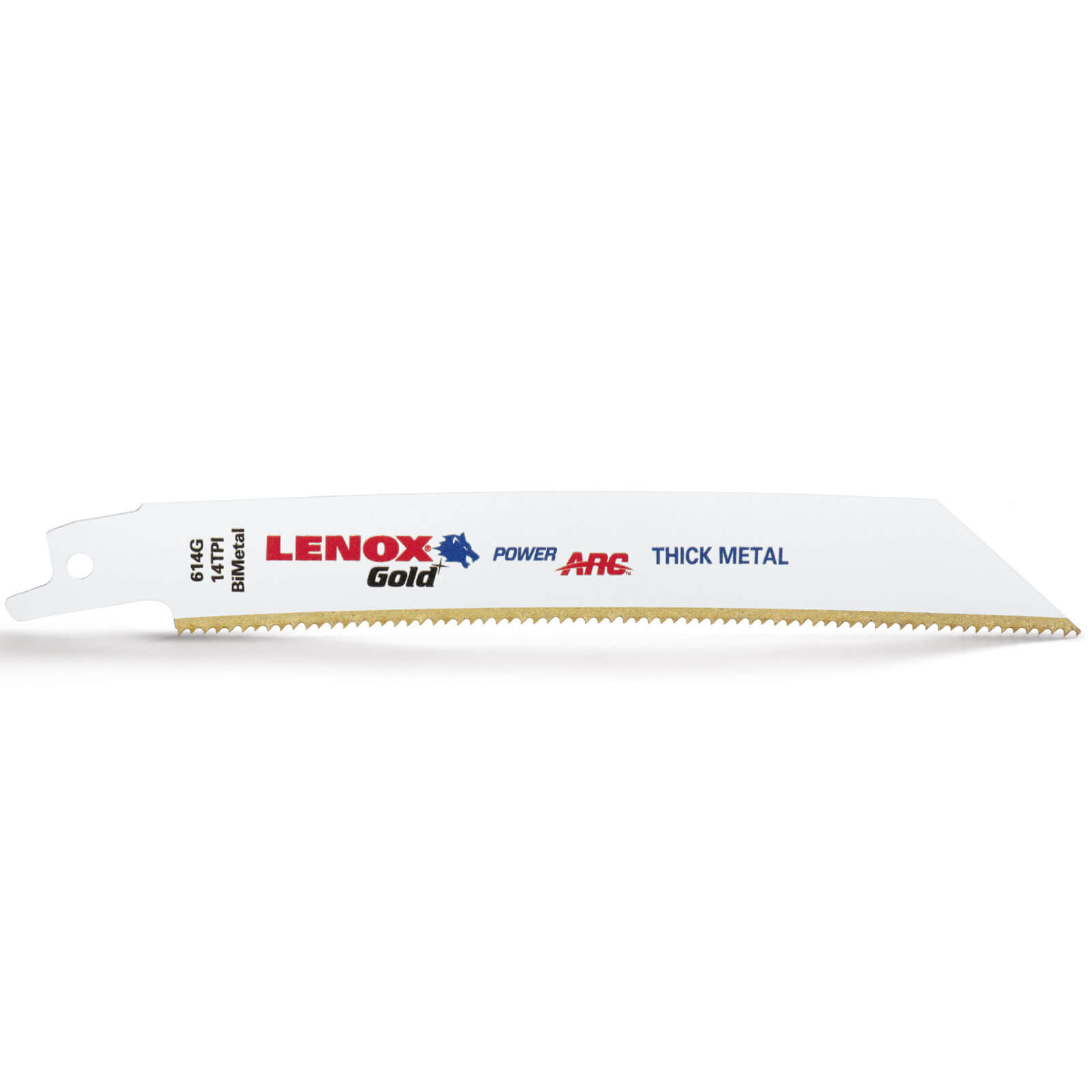 Image of Lenox Gold 14TPI Thick Metal Cutting Reciprocating Sabre Saw Blades 152mm Pack of 5