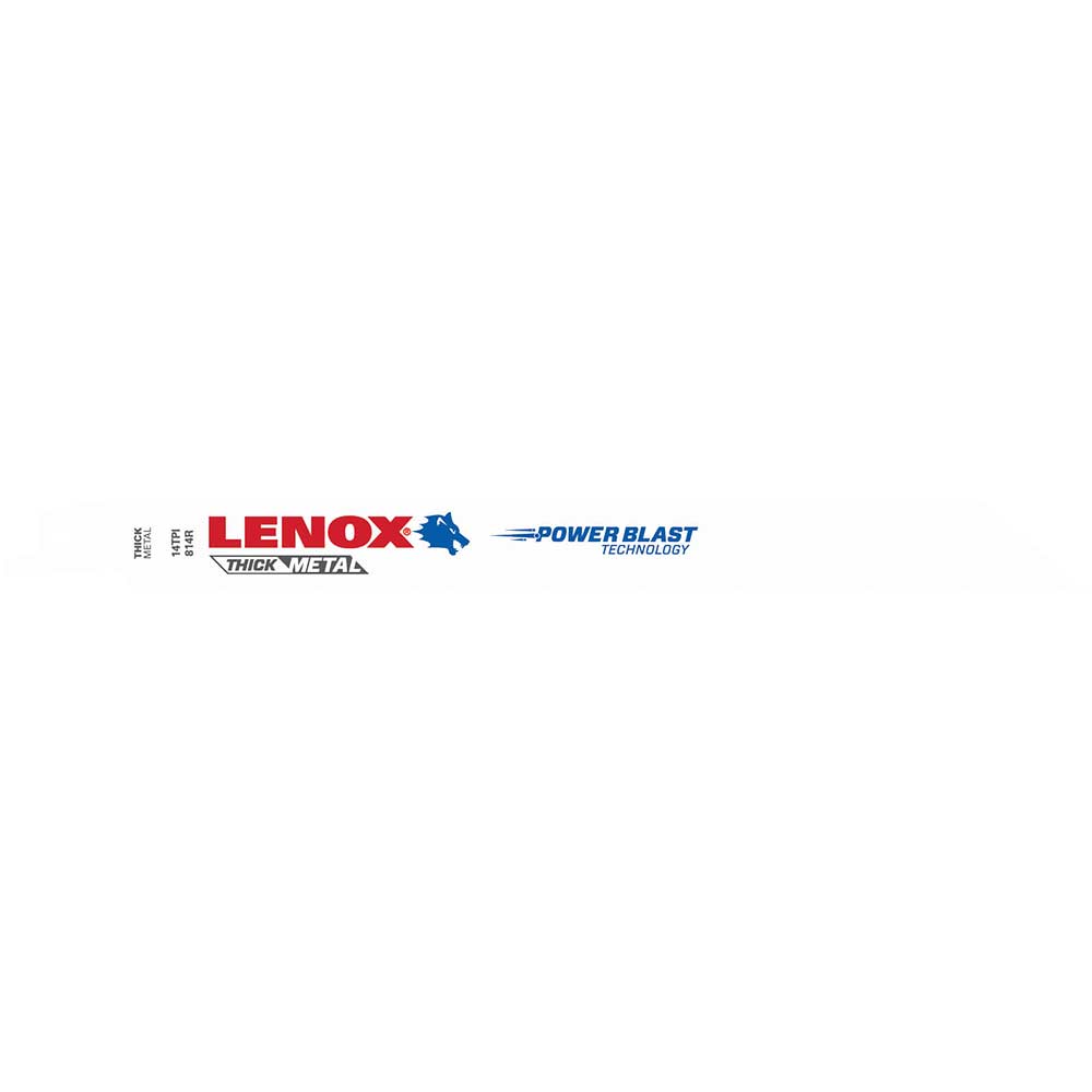 Lenox 14TPI Thick Metal Cutting Reciprocating Sabre Saw Blades 203mm Pack of 5