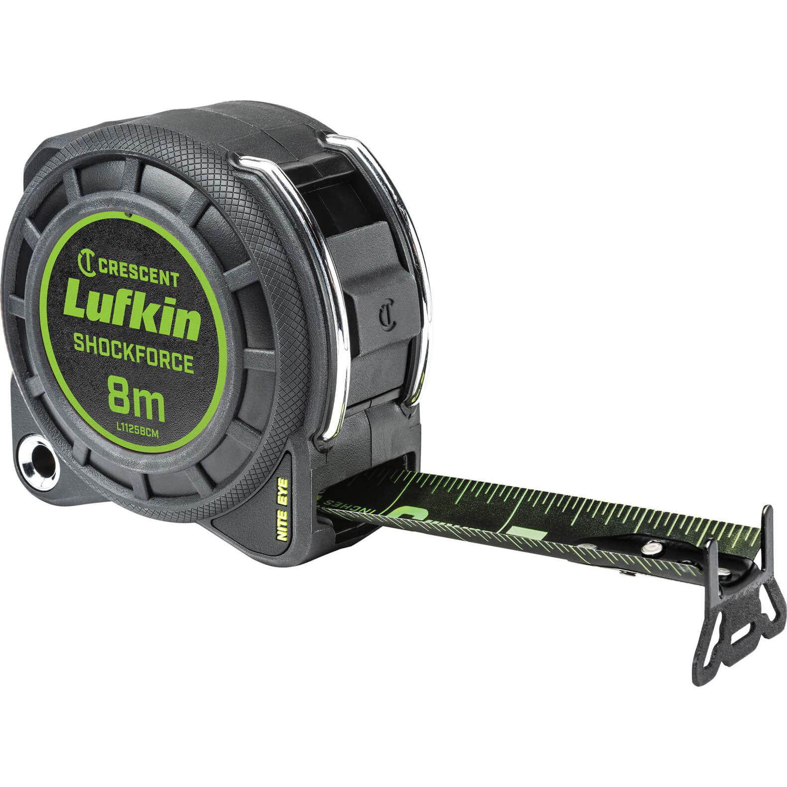 Crescent Lufkin Shockforce Night Eye Dual Sided Tape Measure Metric 8m 30mm