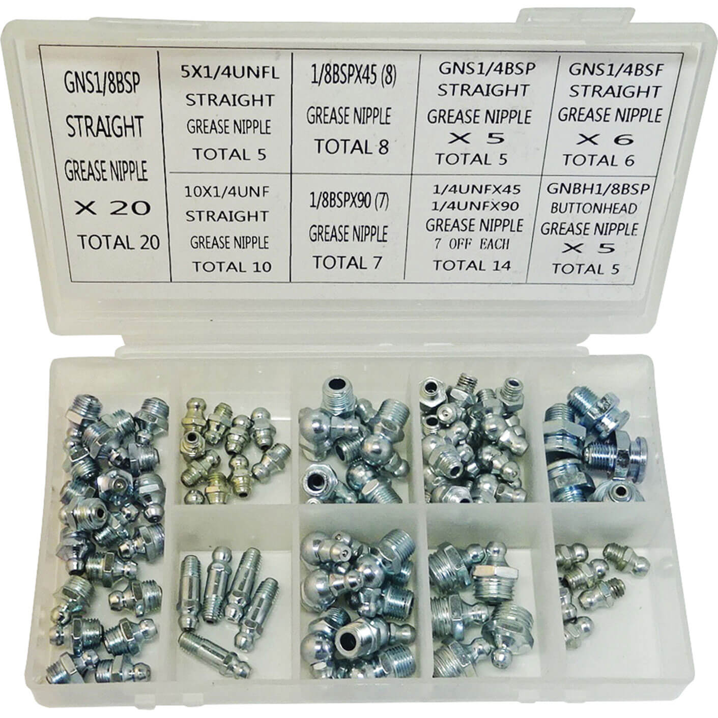 Image of Lumatic Grease Nipple Selection Box Imperial