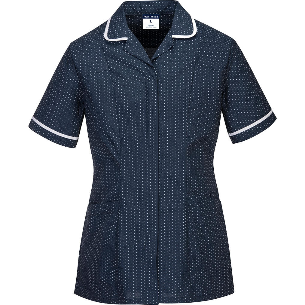 Image of Portwest Womens Stretch Classic Care Home Tunic Navy L