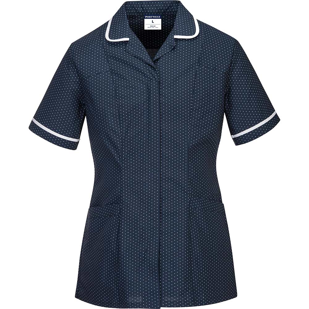 Portwest Womens Stretch Classic Care Home Tunic Navy 3XL