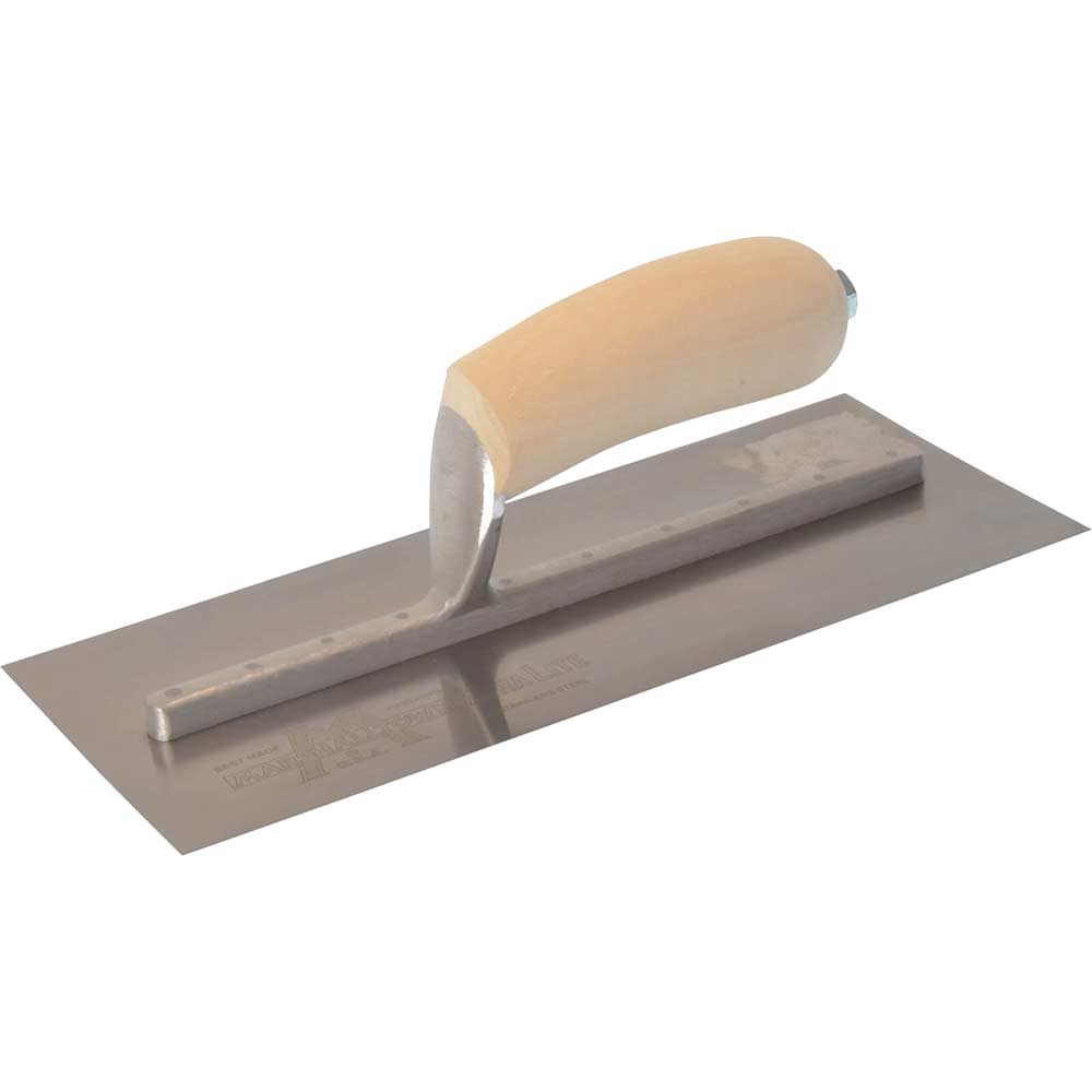 Image of Marshalltown Stainless Steel Plasters Finishing Trowel 11" 4" 1/2"