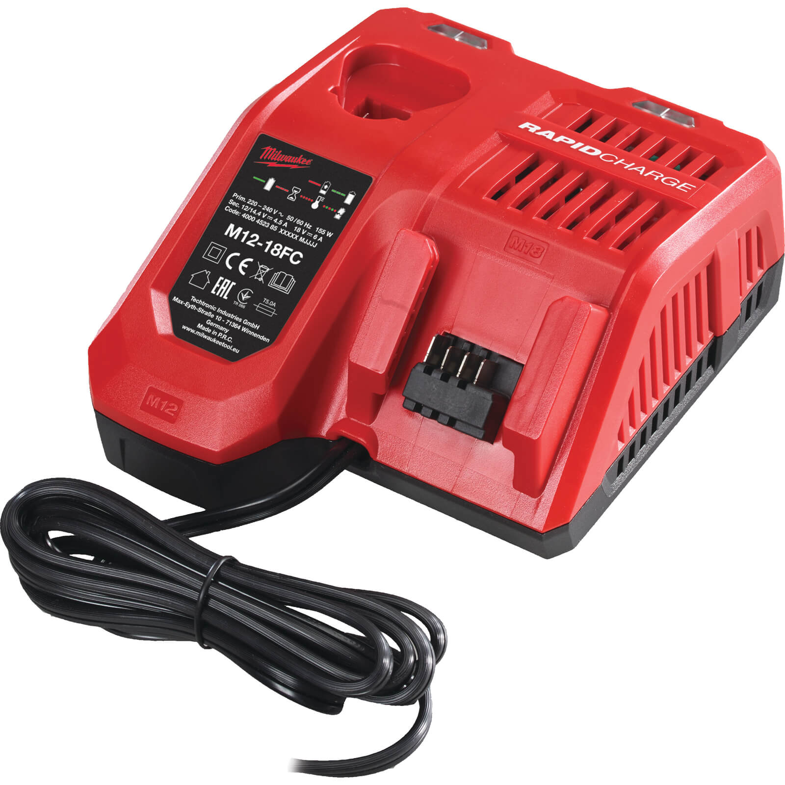 Photos - Power Tool Battery Milwaukee M12-18 FC 18v Multi Fast Battery Charger 240v M12-18FC 