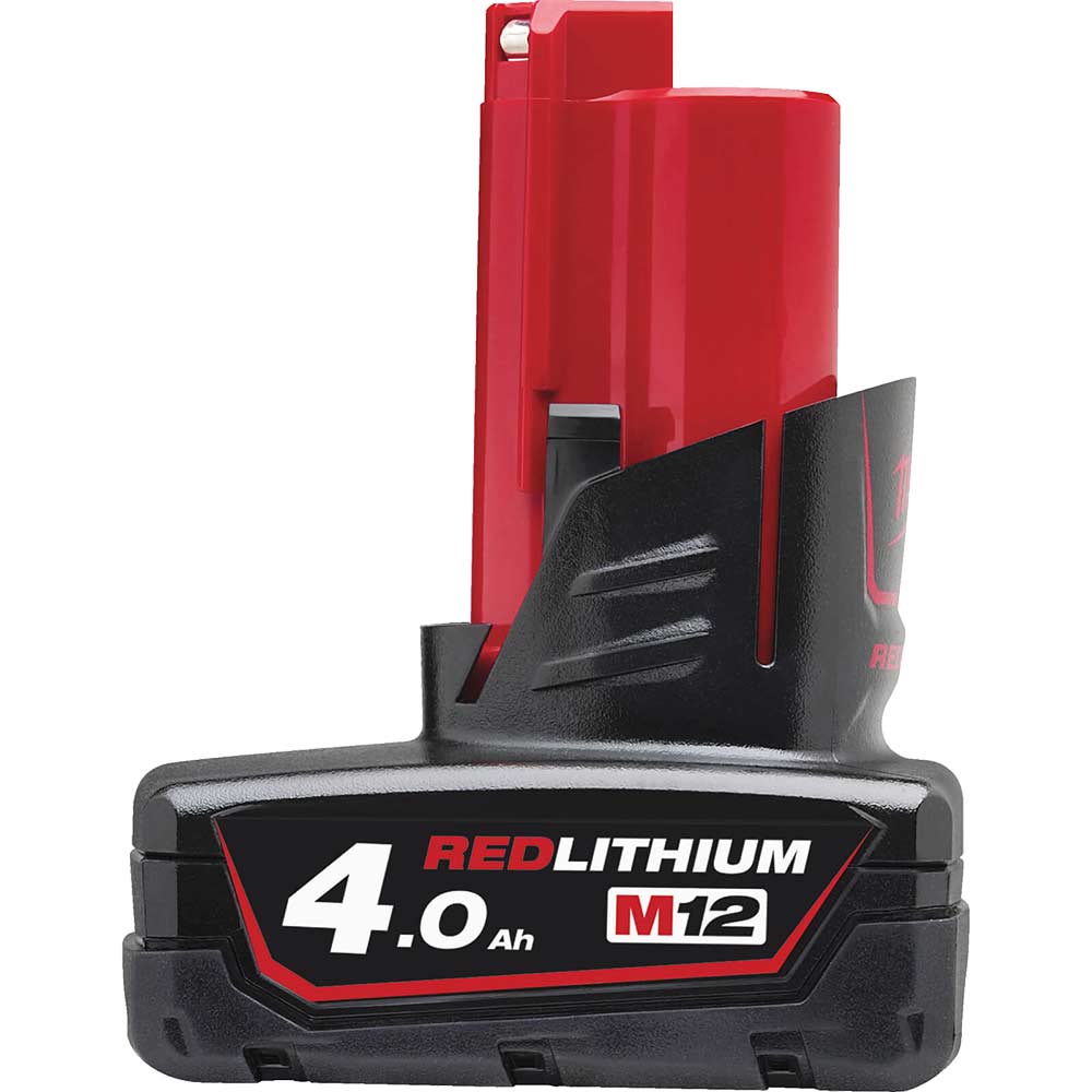 Image of Milwaukee M12 B4 12v Cordless Li-ion Battery 4ah 4ah