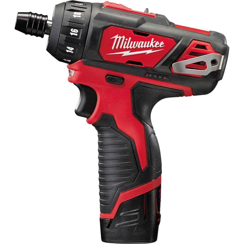 Milwaukee M12 BD 12v Cordless Compact Drill Driver 2 x 2ah Li-ion Charger Case