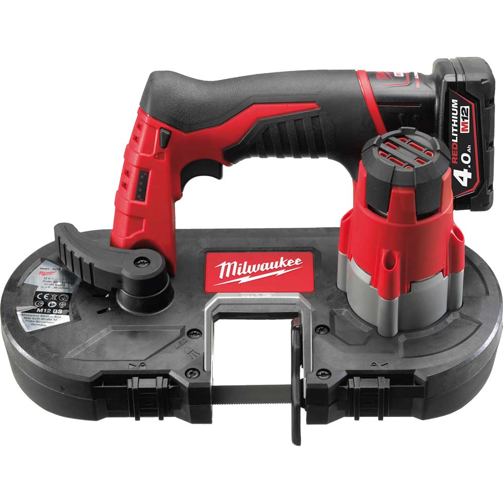 Milwaukee M12 BS 12v Cordless Compact Bandsaw 2 x 4ah Li-ion Charger Case