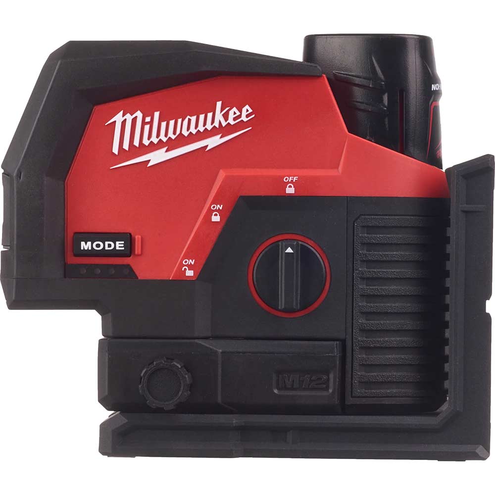 Milwaukee M12 CLLP 12v Cordless Green Cross Line Laser Level 1 x 3ah Li-ion Battery Charger Case