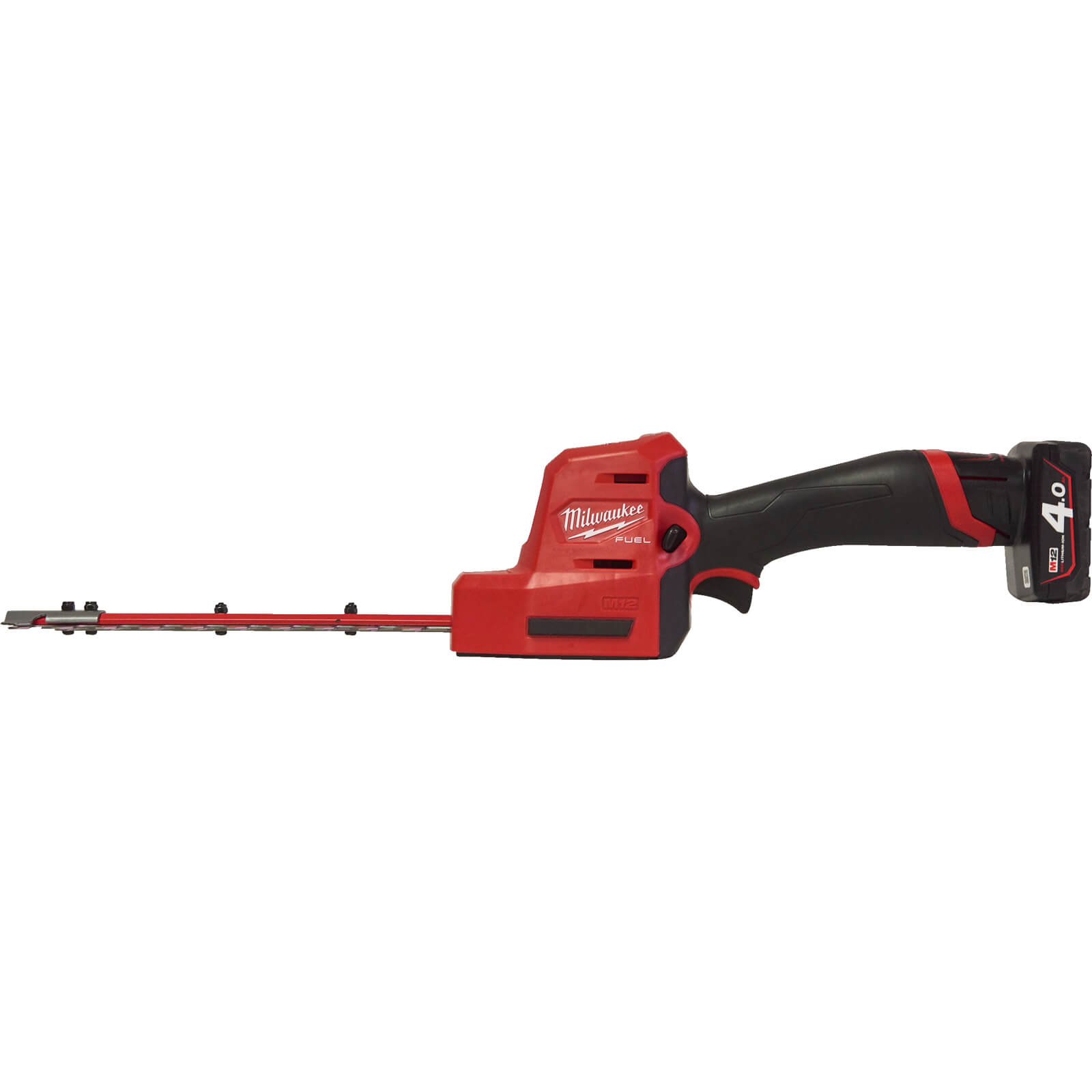 Milwaukee M12 FHT20 Fuel 12v Cordless Brushless Hedge Trimmer 200mm 2 x 4ah Li-ion Charger