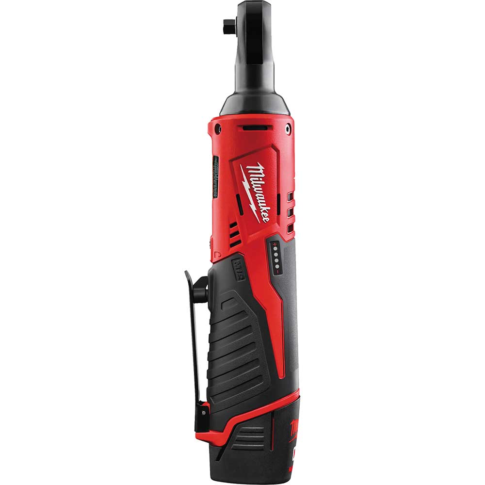 Milwaukee M12 IR 12v Cordless 3/8" Drive Ratchet Wrench 1 x 2ah Li-ion Charger Bag