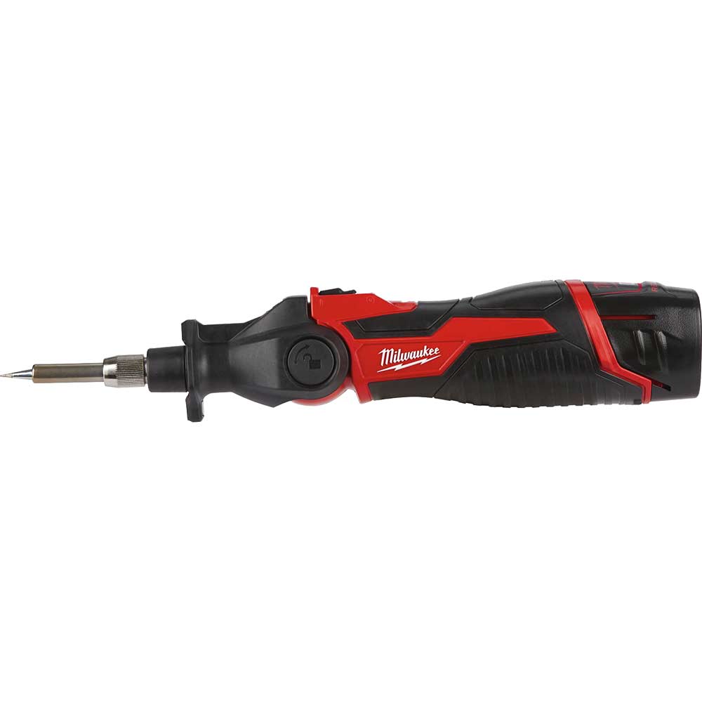 Milwaukee M12 SI 12v Cordless Soldering Iron 1 x 2ah Li-ion Battery Charger Case