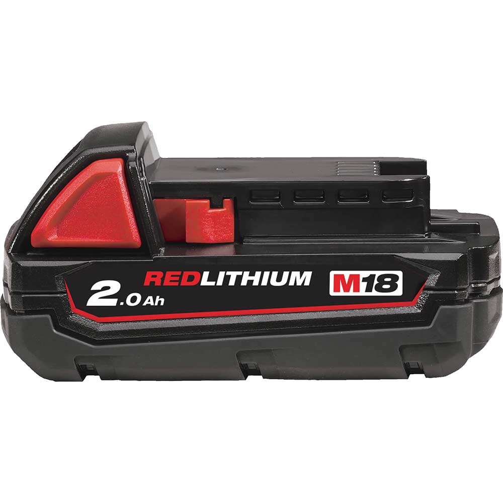 Image of Milwaukee M18 B2 18v Cordless Li-ion Battery 2ah 2ah