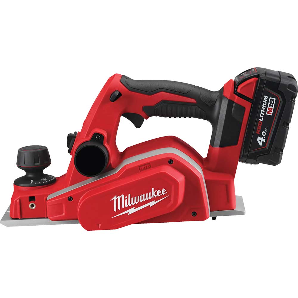 Milwaukee M18 BP 18v Cordless Planer 2 x 4ah Li-ion Battery Charger Case