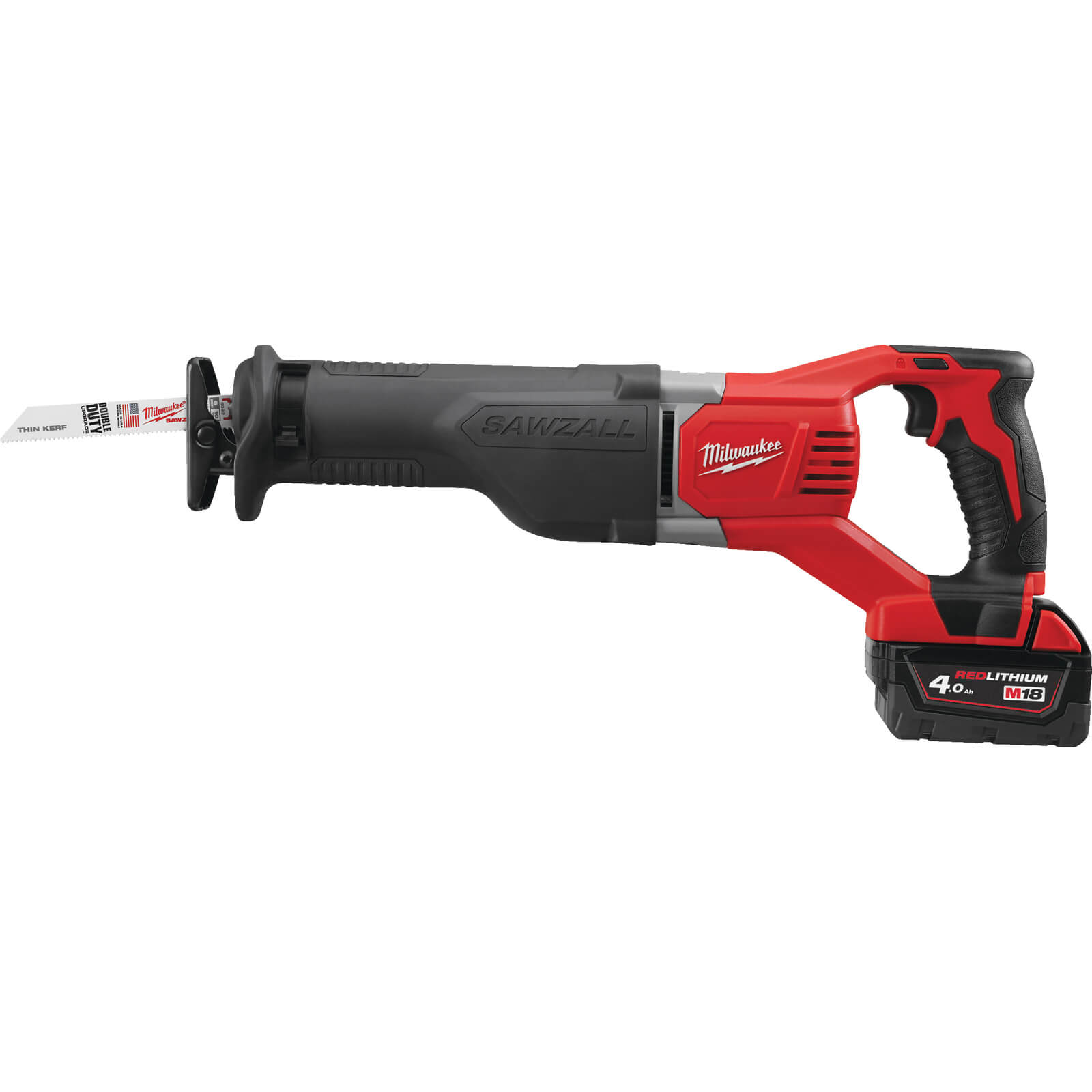 Image of Milwaukee M18 BSX 18v Cordless Sawzall Reciprocating Saw 2 x 4ah Li-ion Charger Case