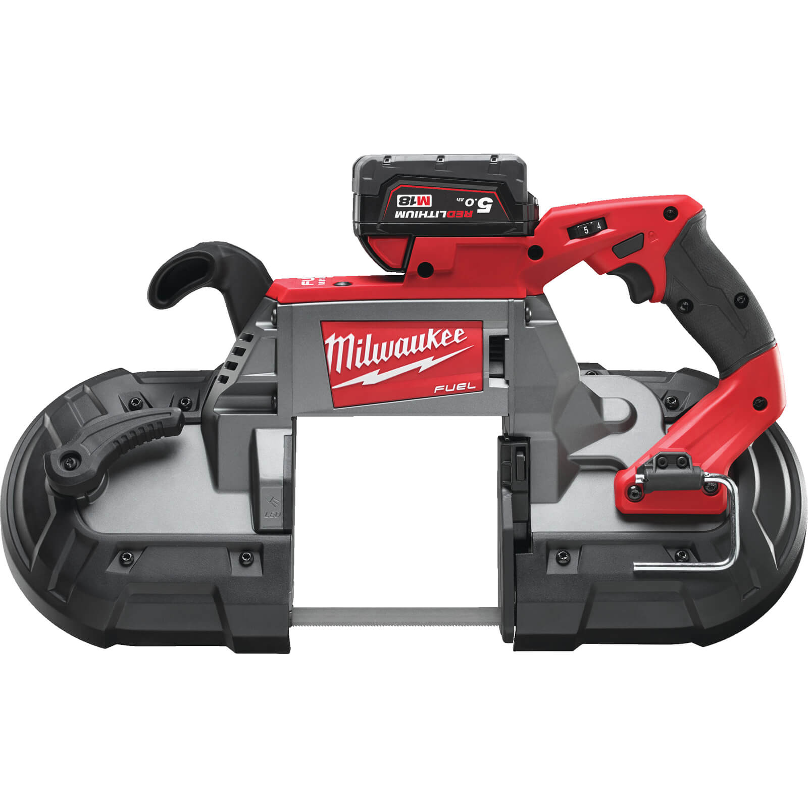 Image of Milwaukee M18 CBS125 Fuel 18v Cordless Brushless Bandsaw 2 x 5ah Li-ion Charger Case