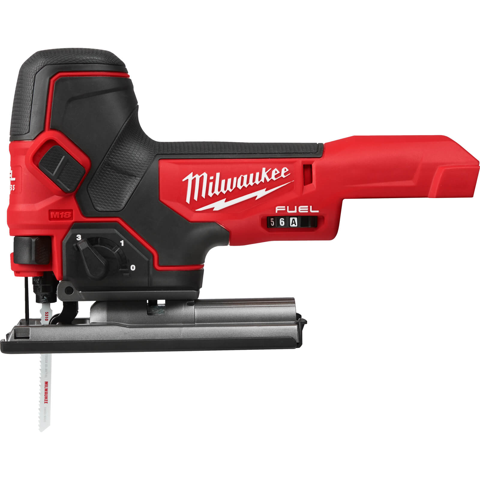 Image of Milwaukee M18 FBJS Fuel 18v Cordless Brushless Body Grip Jigsaw No Batteries No Charger Case