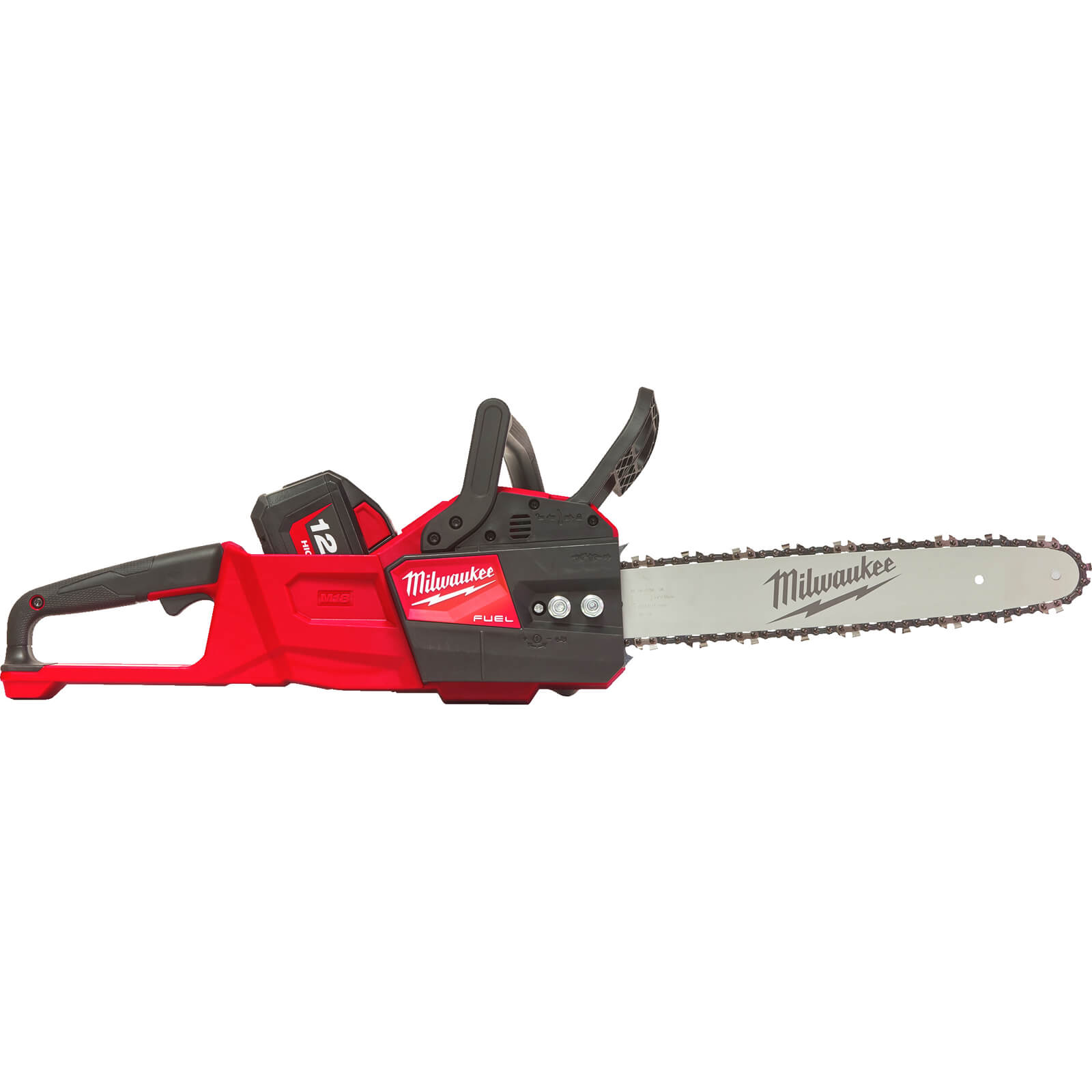 Image of Milwaukee M18 FCHS35 Fuel 18v Cordless Brushless Chainsaw 350mm 1 x 12ah Li-ion Charger